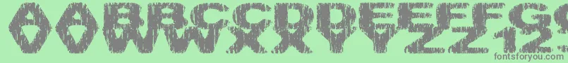 Hatchetm Font – Gray Fonts on Green Background
