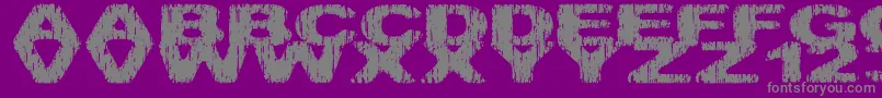 Hatchetm Font – Gray Fonts on Purple Background
