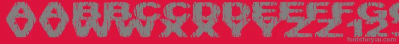 Hatchetm Font – Gray Fonts on Red Background