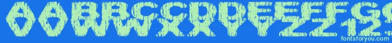Saiba mais sobre a fonte Hatchetm Fonte Hatchetm – fontes verdes em um fundo azul