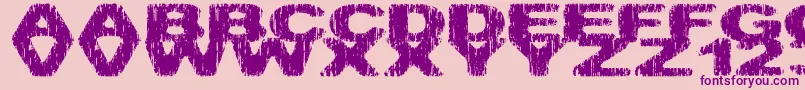 Hatchetm Font – Purple Fonts on Pink Background