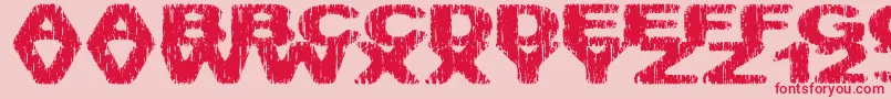 Hatchetm Font – Red Fonts on Pink Background