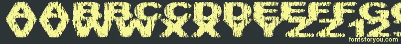 Hatchetm Font – Yellow Fonts on Black Background