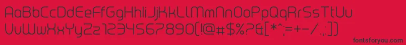 Chrobot Font – Black Fonts on Red Background