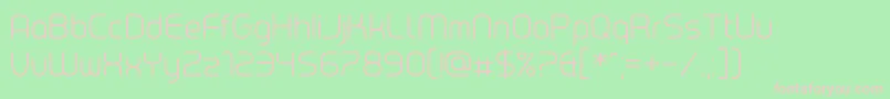 Chrobot Font – Pink Fonts on Green Background