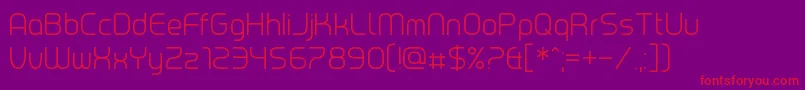 Chrobot Font – Red Fonts on Purple Background