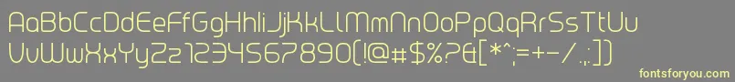 Chrobot Font – Yellow Fonts on Gray Background