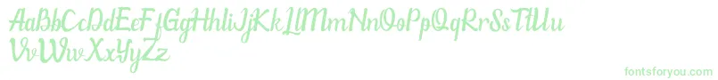 WillonaPu Font – Green Fonts on White Background