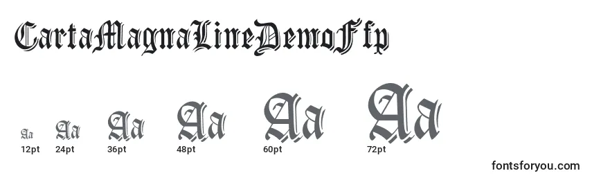 CartaMagnaLineDemoFfp Font Sizes