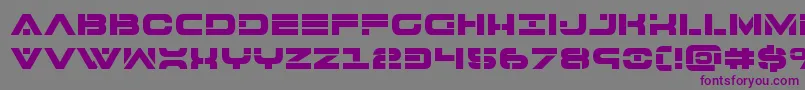7thservicebold Font – Purple Fonts on Gray Background