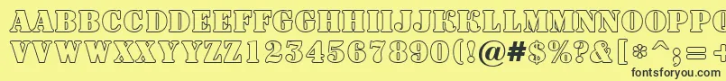 ASignboardtitulotl Font – Black Fonts on Yellow Background