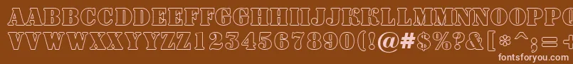More about ASignboardtitulotl Font ASignboardtitulotl Font – Pink Fonts on Brown Background