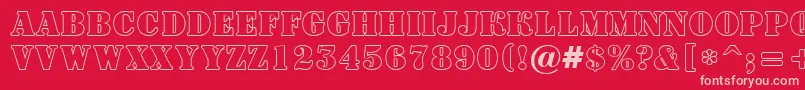 ASignboardtitulotl Font – Pink Fonts on Red Background