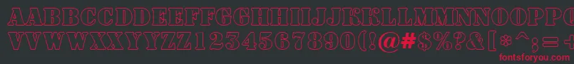 ASignboardtitulotl Font – Red Fonts on Black Background