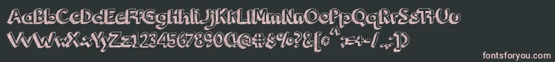 BmdOrangeJuice Font – Pink Fonts on Black Background