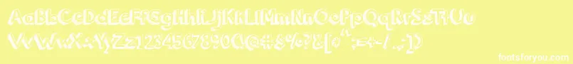 BmdOrangeJuice Font – White Fonts on Yellow Background