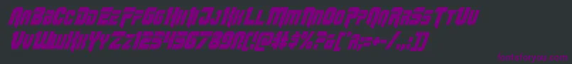 Omegaforcecondital12 Font – Purple Fonts on Black Background