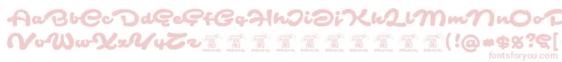 SafirscriptPersonalUse Font – Pink Fonts on White Background