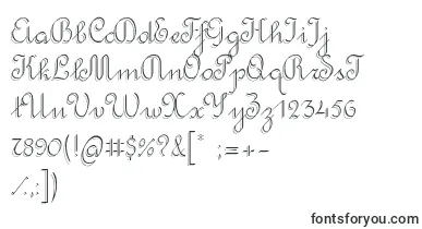 RondoTwinThin font – Fonts Alphabet