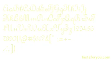 RondoTwinThin font – Yellow Fonts