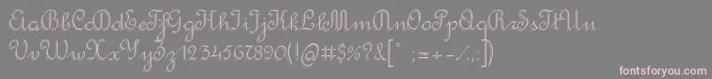 RondoTwinThin Font – Pink Fonts on Gray Background