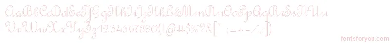 RondoTwinThin Font – Pink Fonts on White Background
