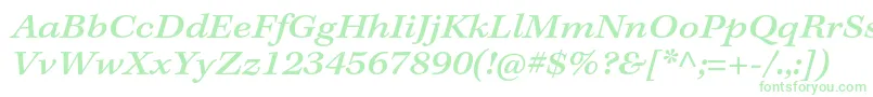 KeplerstdMediumextitcapt Font – Green Fonts on White Background