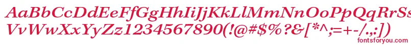 KeplerstdMediumextitcapt-fontti – punaiset fontit valkoisella taustalla