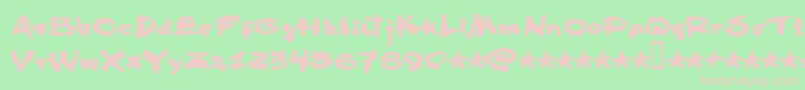 Famous Fromage Font – Pink Fonts on Green Background