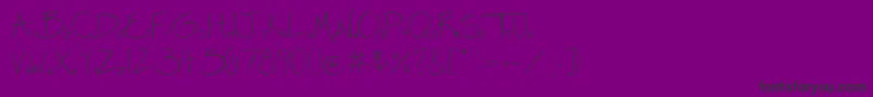 MissDiikaeSHandwritingByDiikae Font – Black Fonts on Purple Background