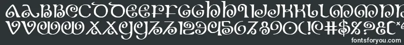 Theshire-fontti – valkoiset fontit