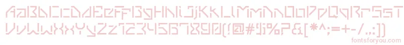 VanbergerStencil-Schriftart – Rosa Schriften