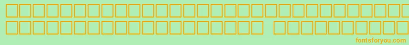 Griffdinshiopt Font – Orange Fonts on Green Background