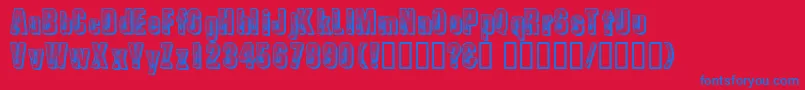 Spiderman Font – Blue Fonts on Red Background