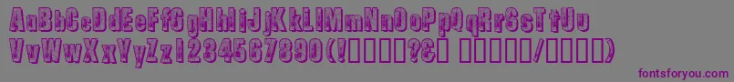 Шрифт Spiderman – фиолетовые шрифты на сером фоне
