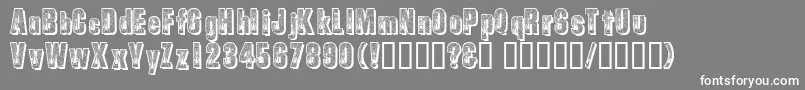 Spiderman Font – White Fonts on Gray Background
