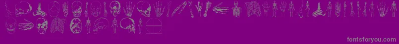 Weinside Font – Gray Fonts on Purple Background