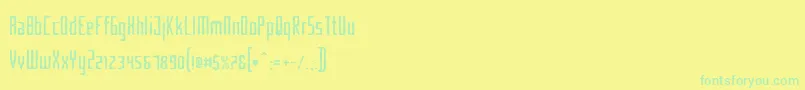 Więcej informacji o czcionce Criminalhand Czcionka Criminalhand – zielone czcionki na żółtym tle