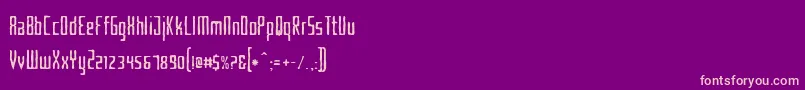 Weitere Informationen zur Criminalhand-Schriftart Criminalhand-Schriftart – Rosa Schriften auf violettem Hintergrund