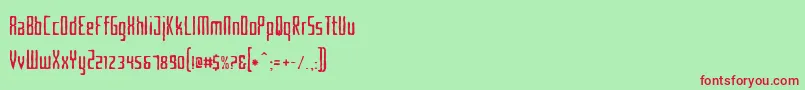 Criminalhand Font – Red Fonts on Green Background