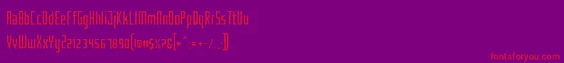 Criminalhand Font – Red Fonts on Purple Background