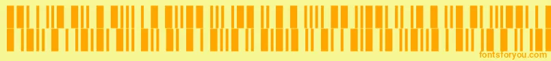 Fonte V300017 – fontes laranjas em um fundo amarelo