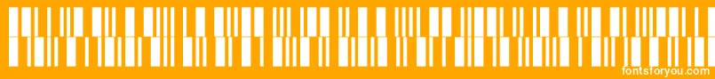 V300017 Font – White Fonts on Orange Background