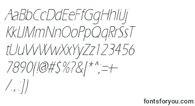 ErgoelightcondItalic font – uppercase Fonts
