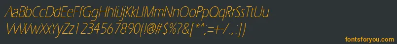 fuente ErgoelightcondItalic – Fuentes Naranjas Sobre Fondo Negro