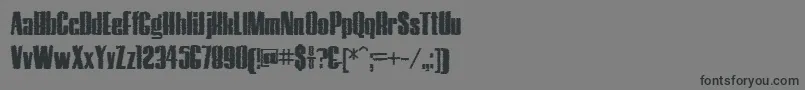 Шрифт HostilTrash – чёрные шрифты на сером фоне