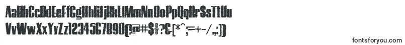 HostilTrash Font – Black Fonts