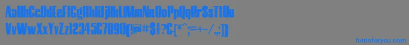 Шрифт HostilTrash – синие шрифты на сером фоне