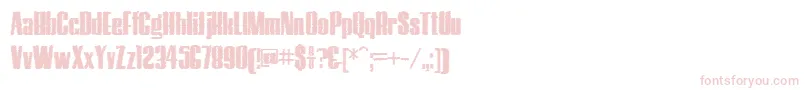 HostilTrash Font – Pink Fonts on White Background