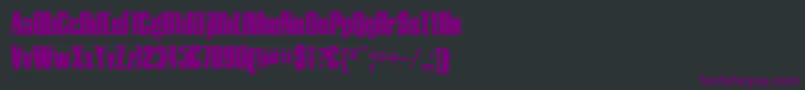 Шрифт HostilTrash – фиолетовые шрифты на чёрном фоне